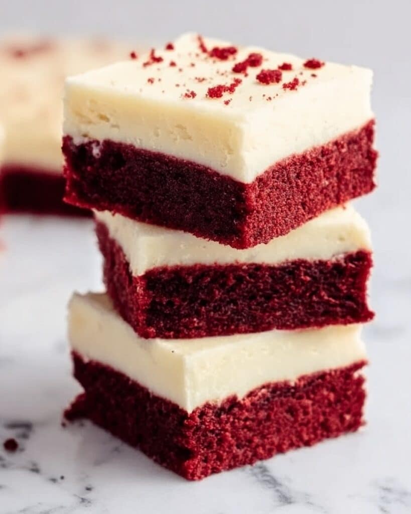 Decadent Red Velvet Brownies with Cream Cheese Frosting Recipe