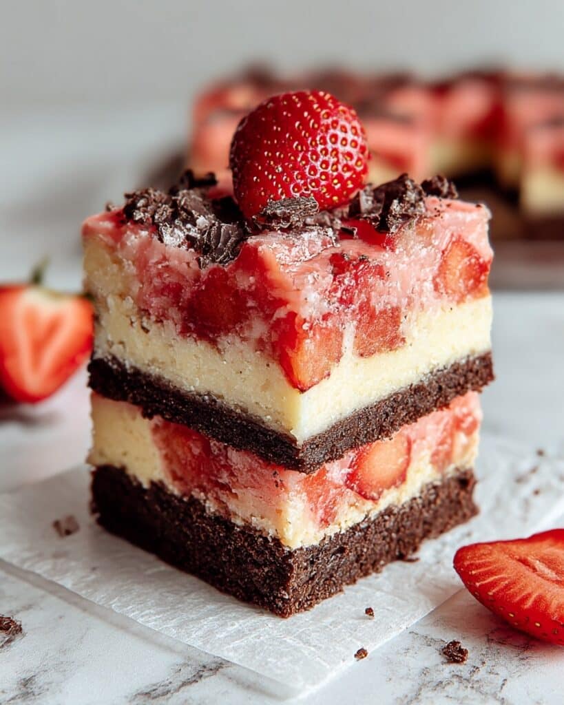 Strawberry Cheesecake Brownies Recipe