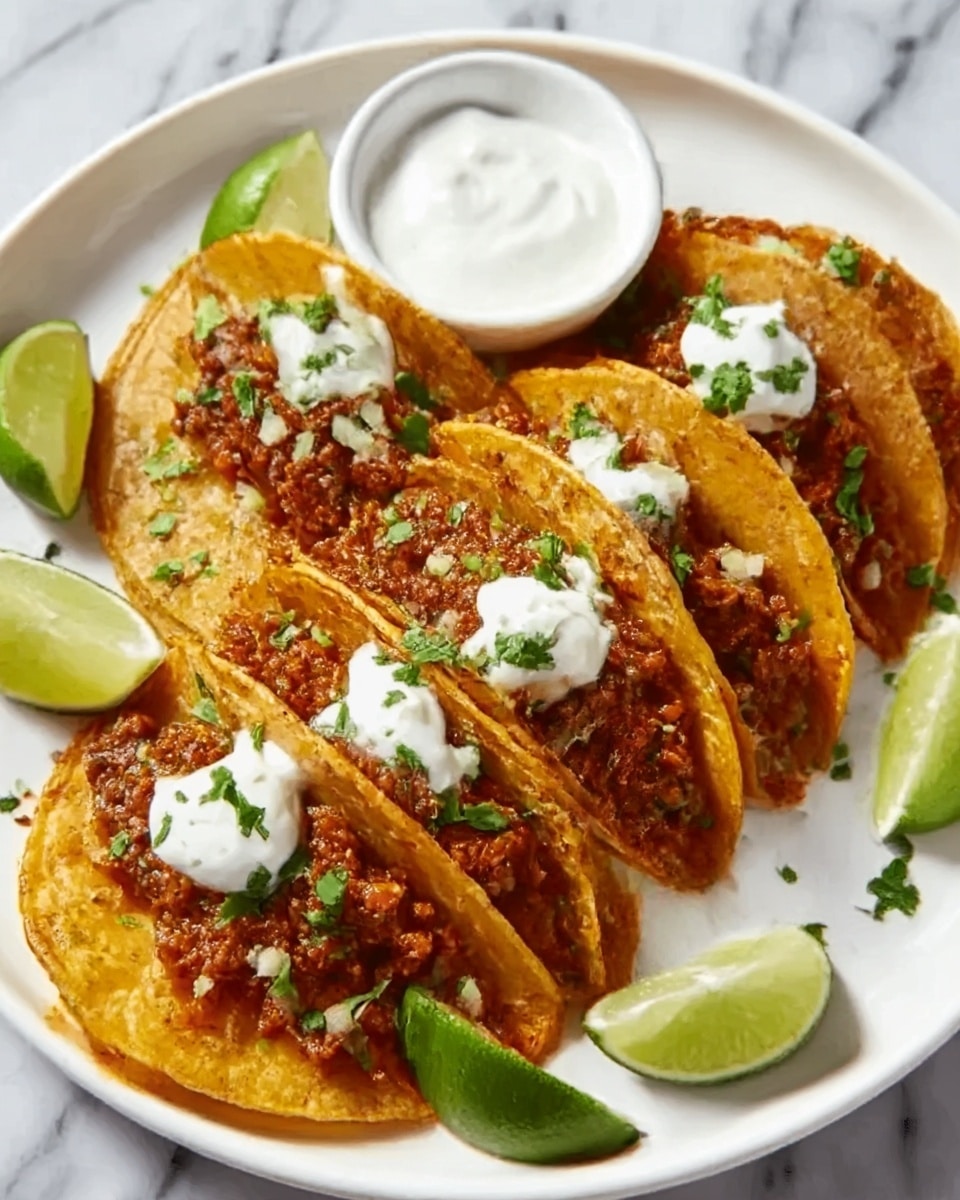 Birria Tostada Stacks Recipe - Recipe Image
