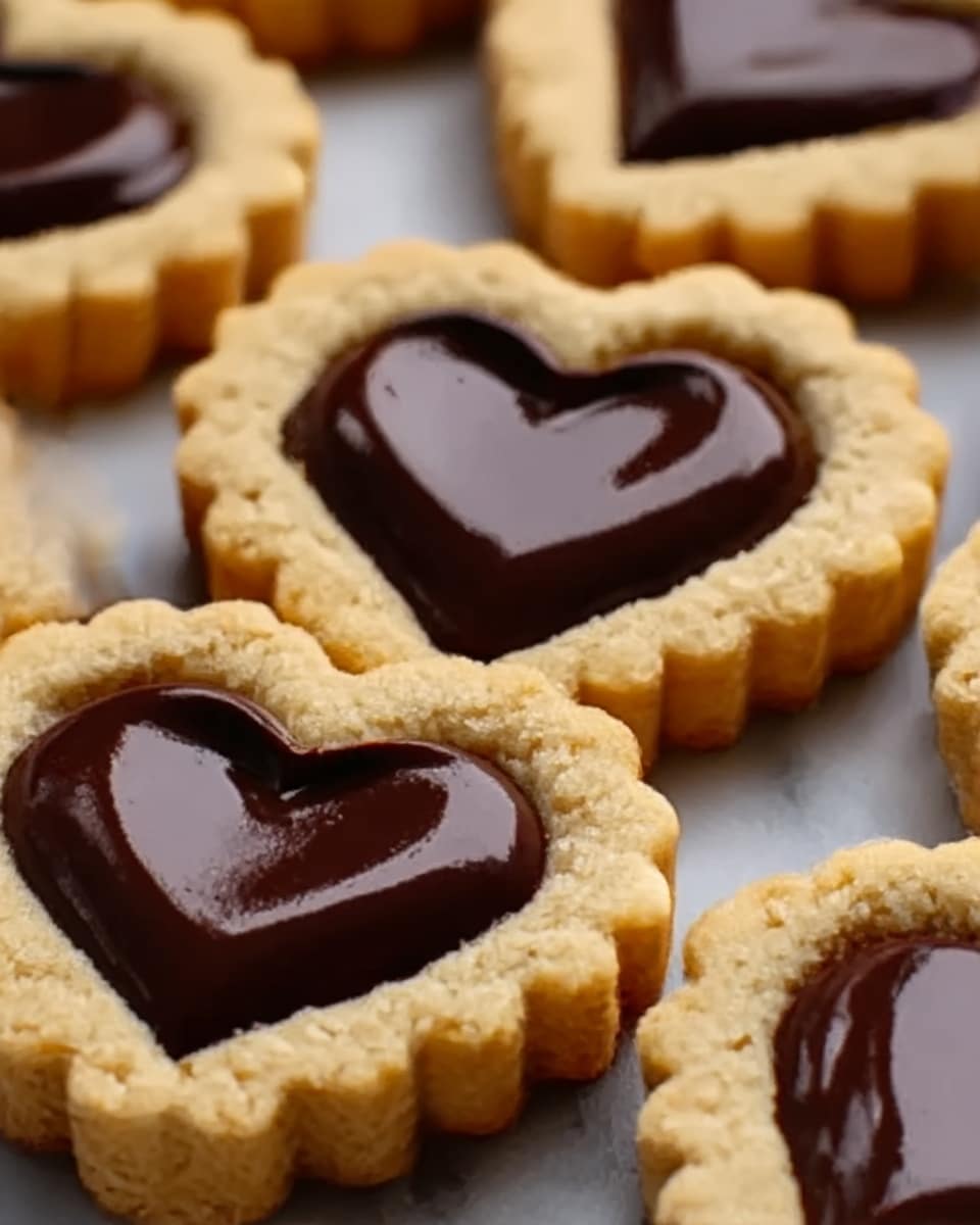 Linzer Heart Cookies with Chocolate Filling Recipe - Recipe Image