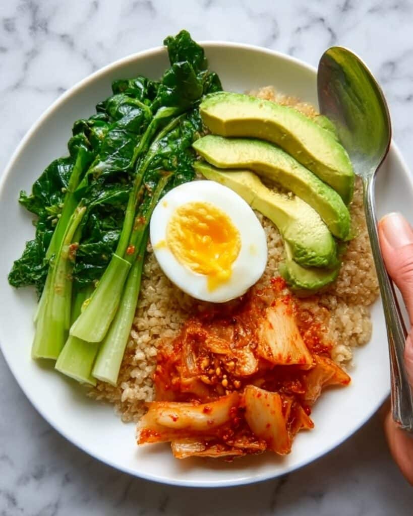 Kimchi Rice Bowl with Jammy Eggs Recipe