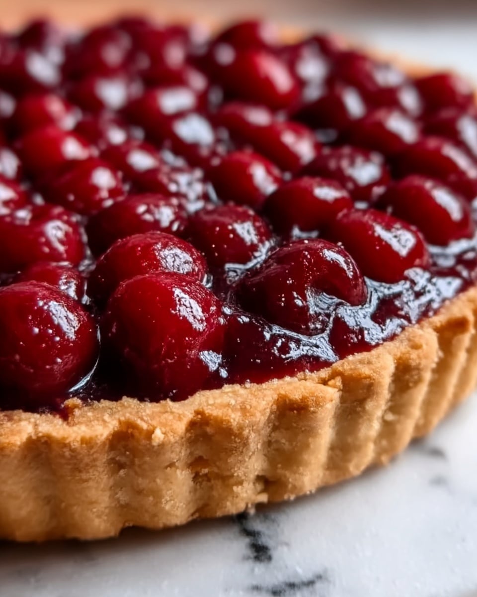 Sour Cherry Frangipane Tart Recipe - Recipe Image