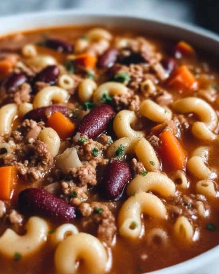 Pasta E Fagioli Soup with Beef and Vegetables Recipe