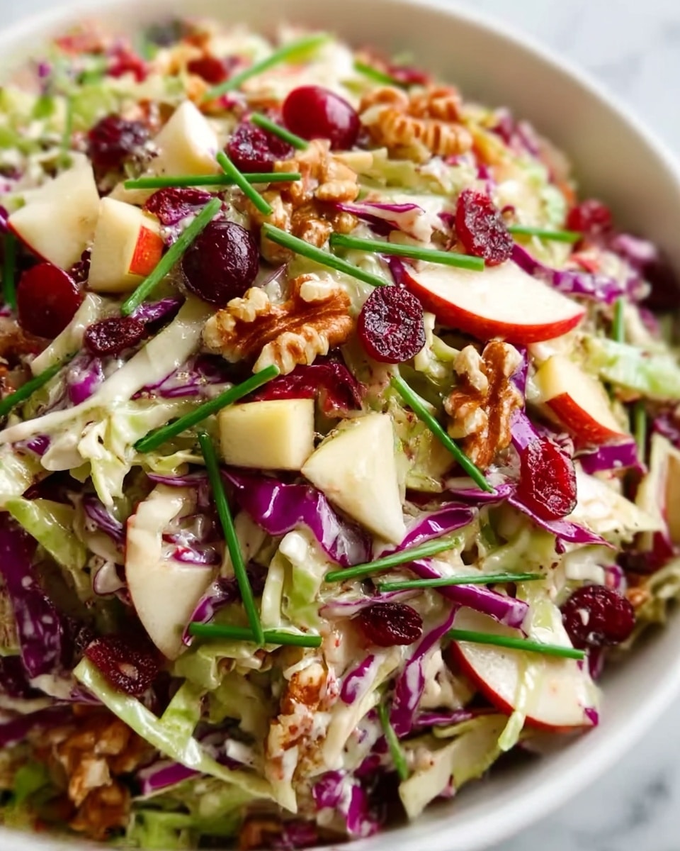 Apple Cranberry Coleslaw Recipe - Recipe Image
