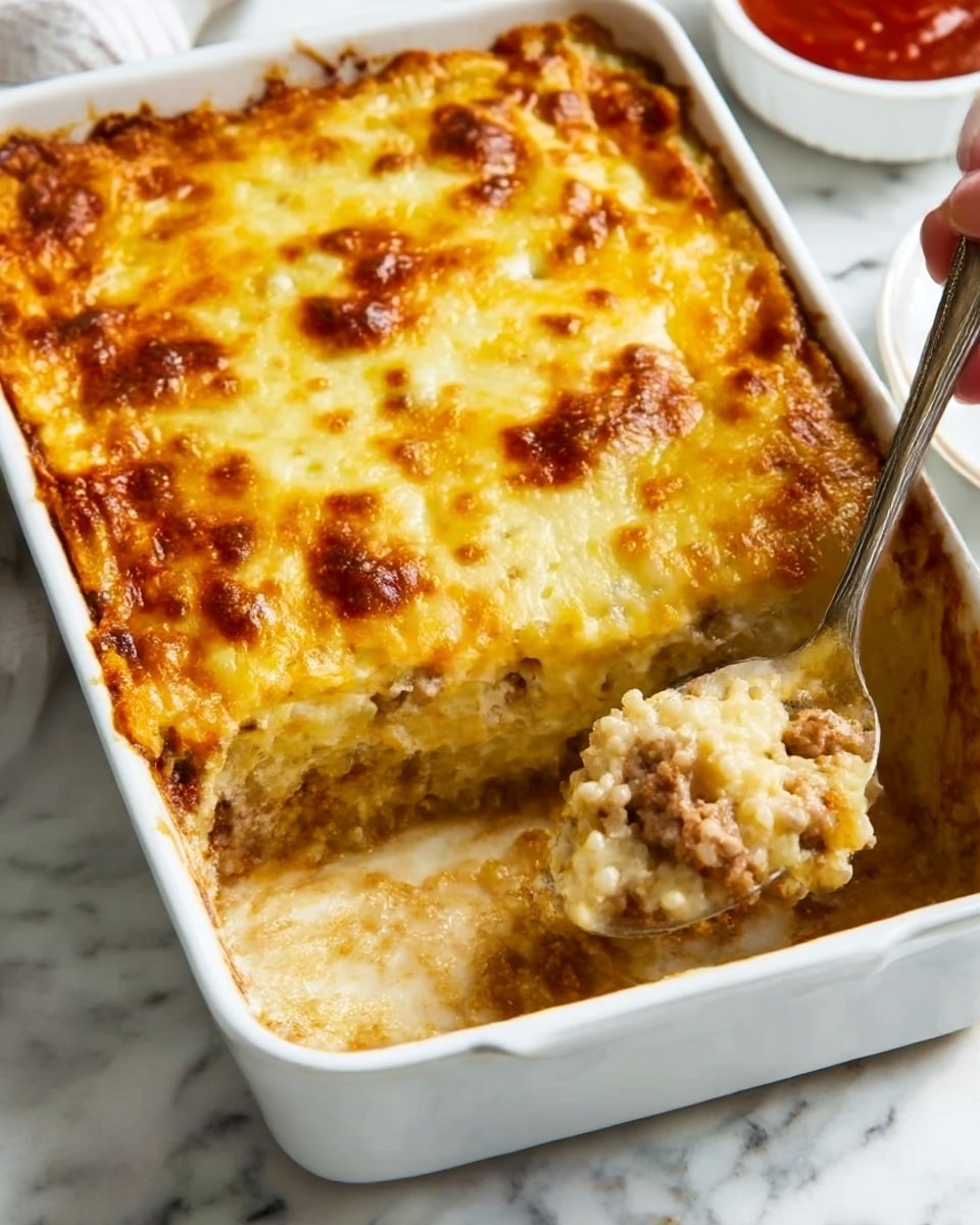 BBQ Chicken Cauliflower Rice Casserole Recipe - Recipe Image