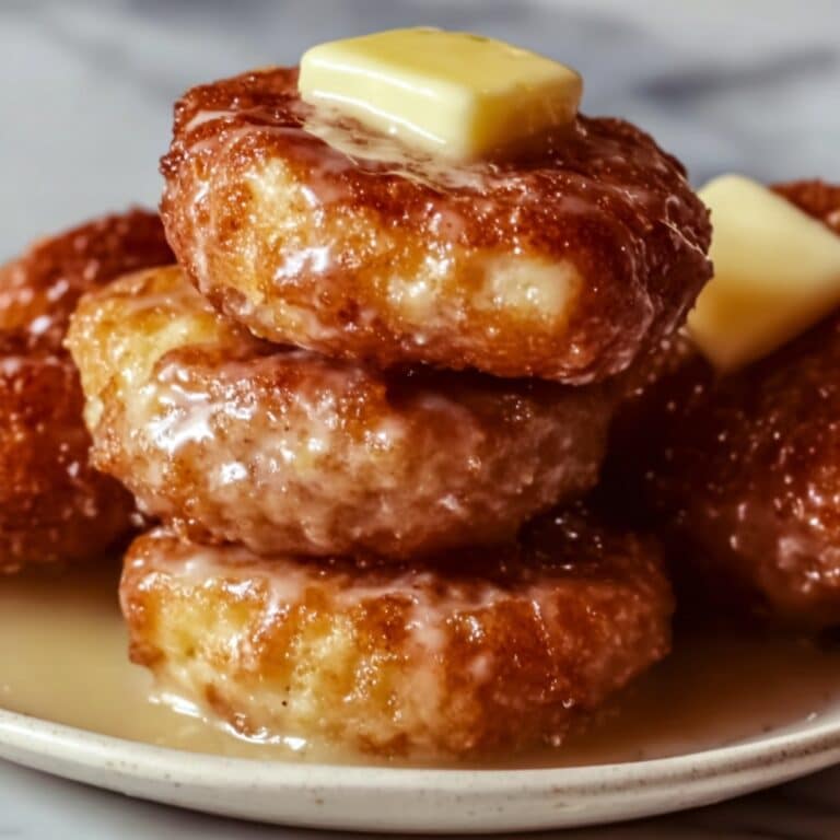 Soft Cinnamon Apple Fritters with Vanilla Glaze Recipe