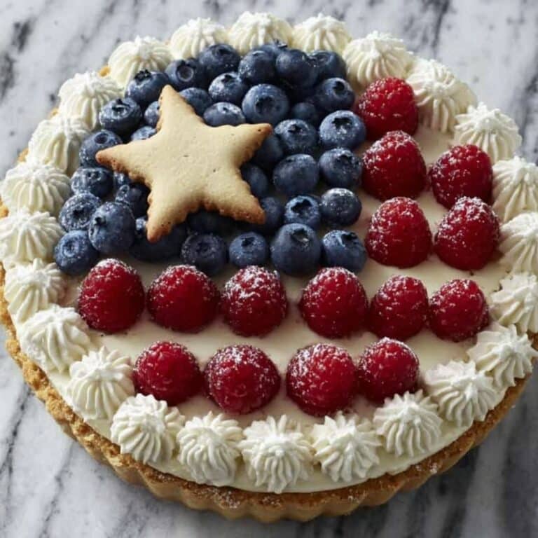 Red, White, and Blueberry Flag Pizza Recipe