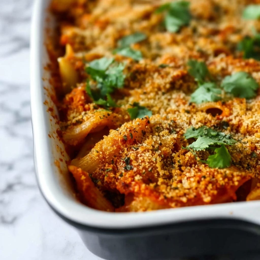 Cheesy Baked Mostaccioli Recipe - Recipe Image