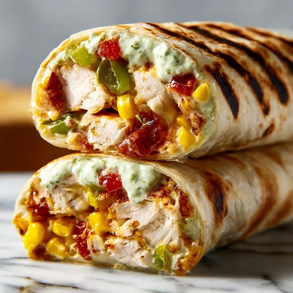 Chipotle Ranch Grilled Chicken Burrito Recipe - Recipe Image