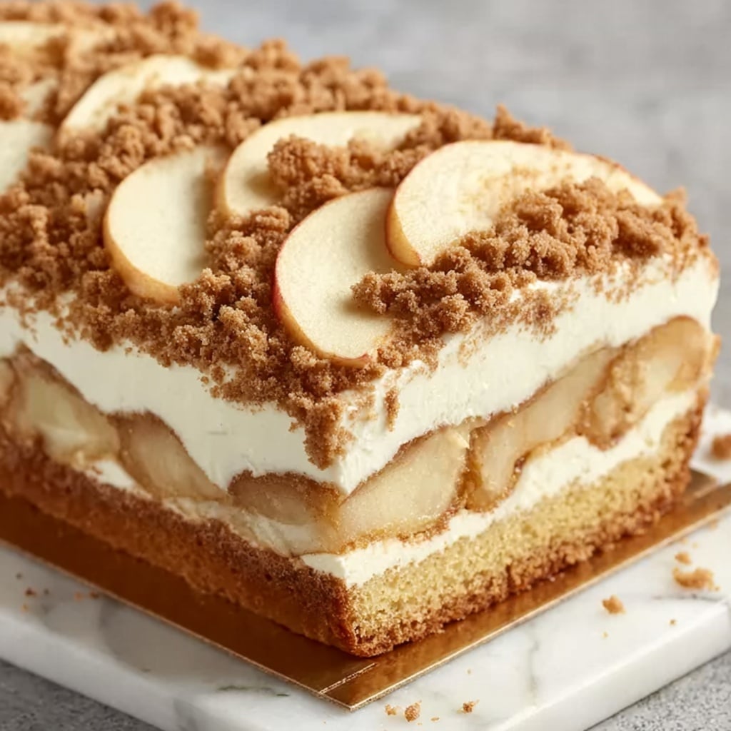 Apple Crisp Cheesecake Bread Recipe - Recipe Image