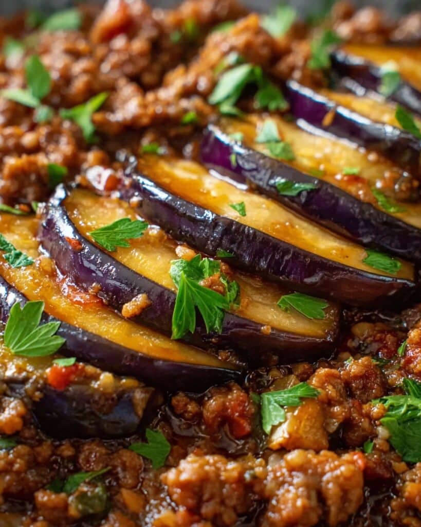 Minced Beef and Eggplant Recipe