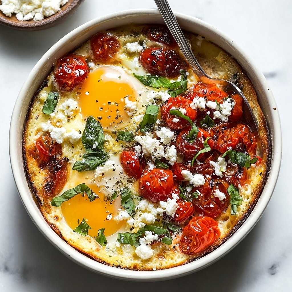 Baked Feta Eggs Recipe for a Flavor-Packed Brunch Delight Recipe - Recipe Image
