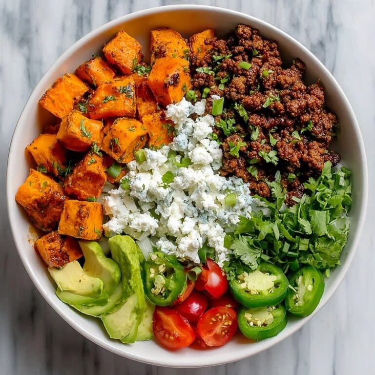 Cottage Cheese Ground Beef and Sweet Potato Bowls Recipe