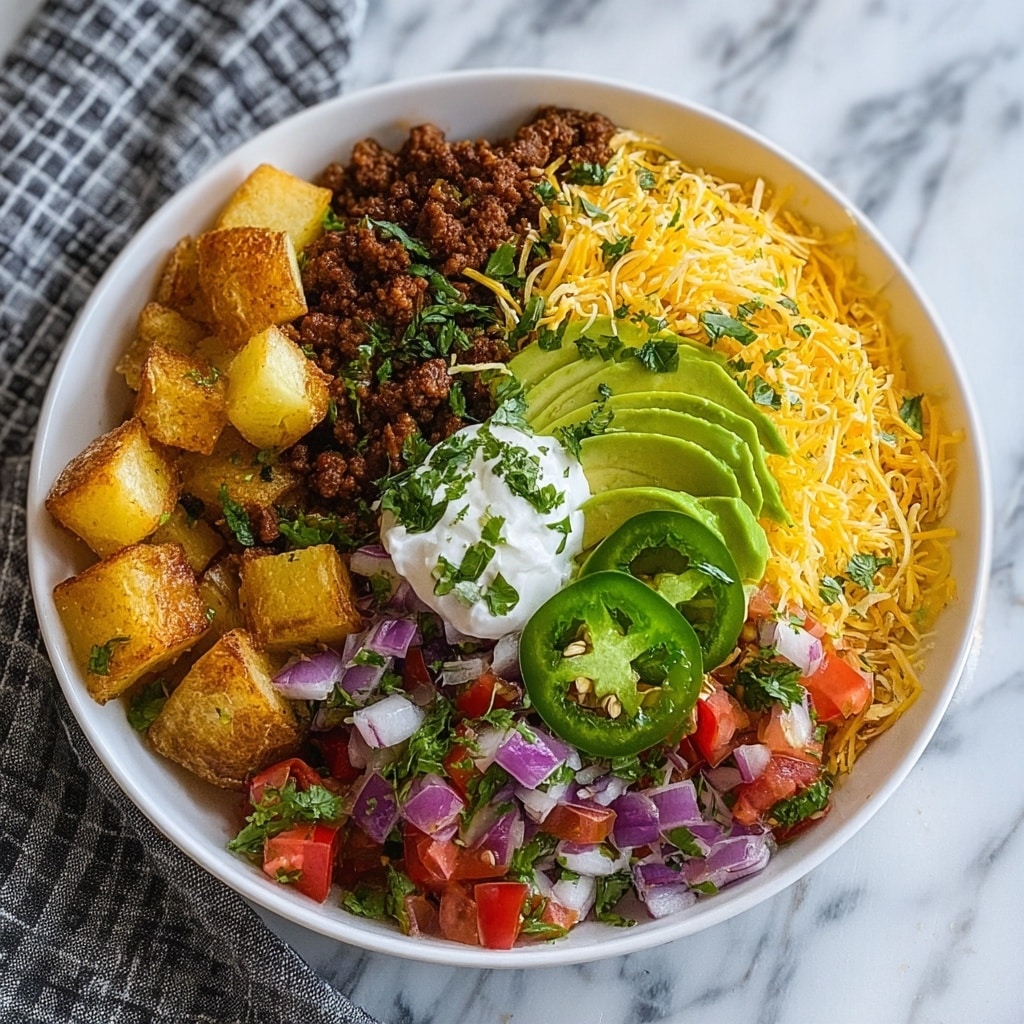 Potato Taco Bowl Recipe - Recipe Image
