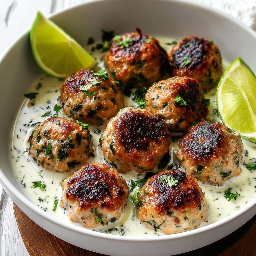Greek Chicken Meatballs with Feta and Herbs Recipe - Recipe Image