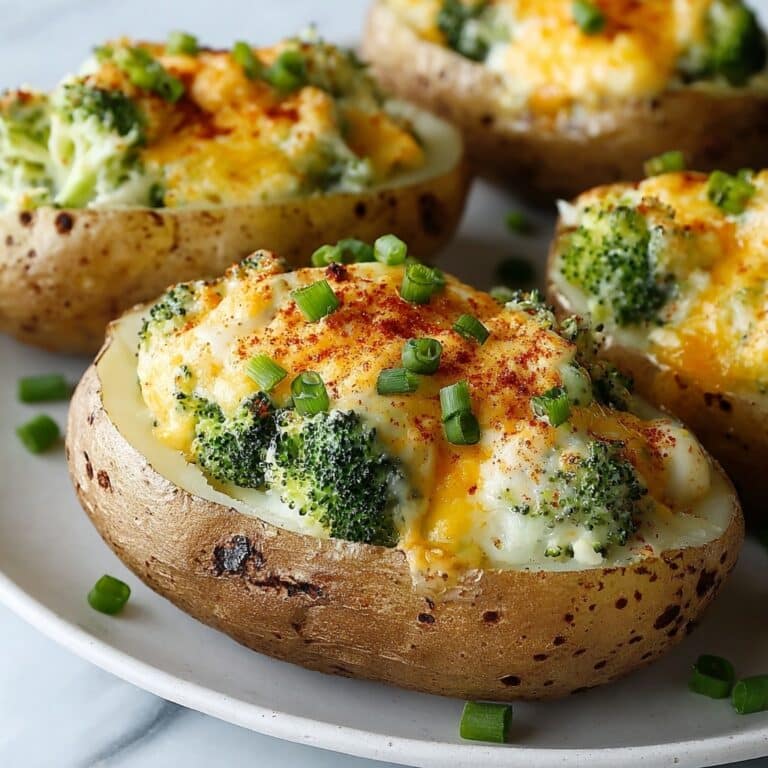 Broccoli Cheese Baked Potatoes Recipe