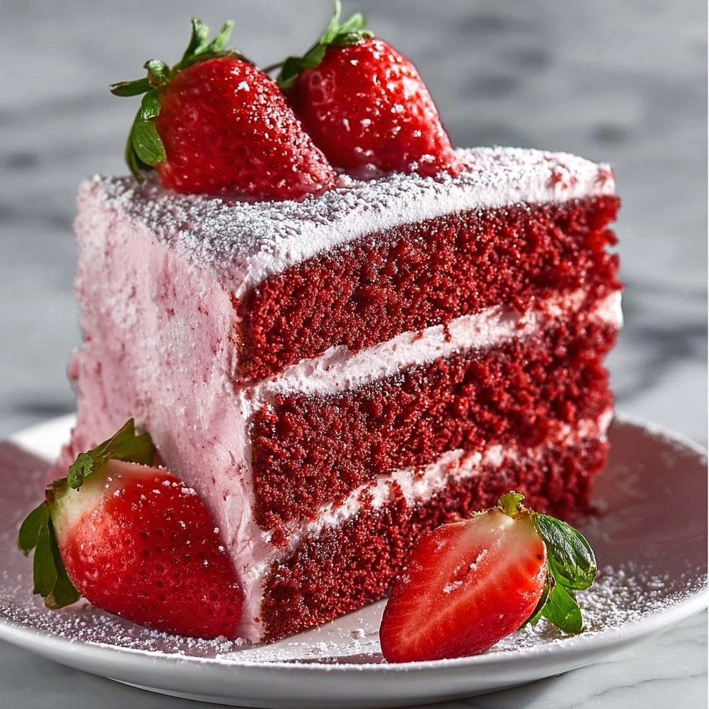 Strawberry Velvet Cake Recipe