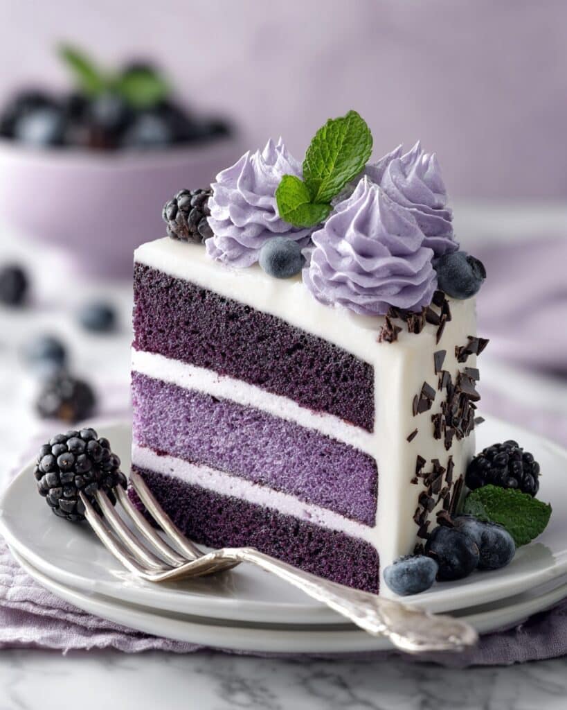 Purple Velvet Cake with White Chocolate Cream Cheese Frosting Recipe