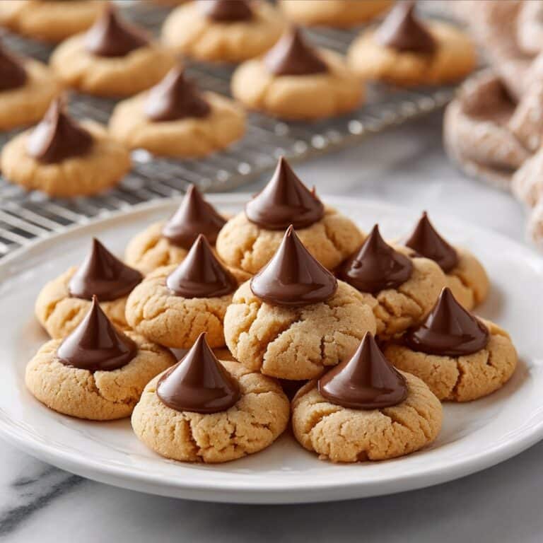 Homemade Peanut Butter Kiss Cookies Recipe