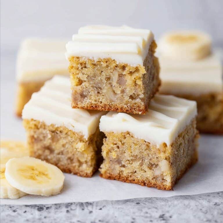Banana Bread Brownies with Brown Butter Frosting Recipe