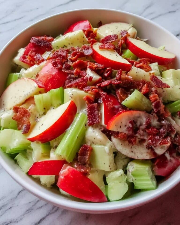 Sweet and Tangy Apple Salad with Walnuts and Cranberries Recipe