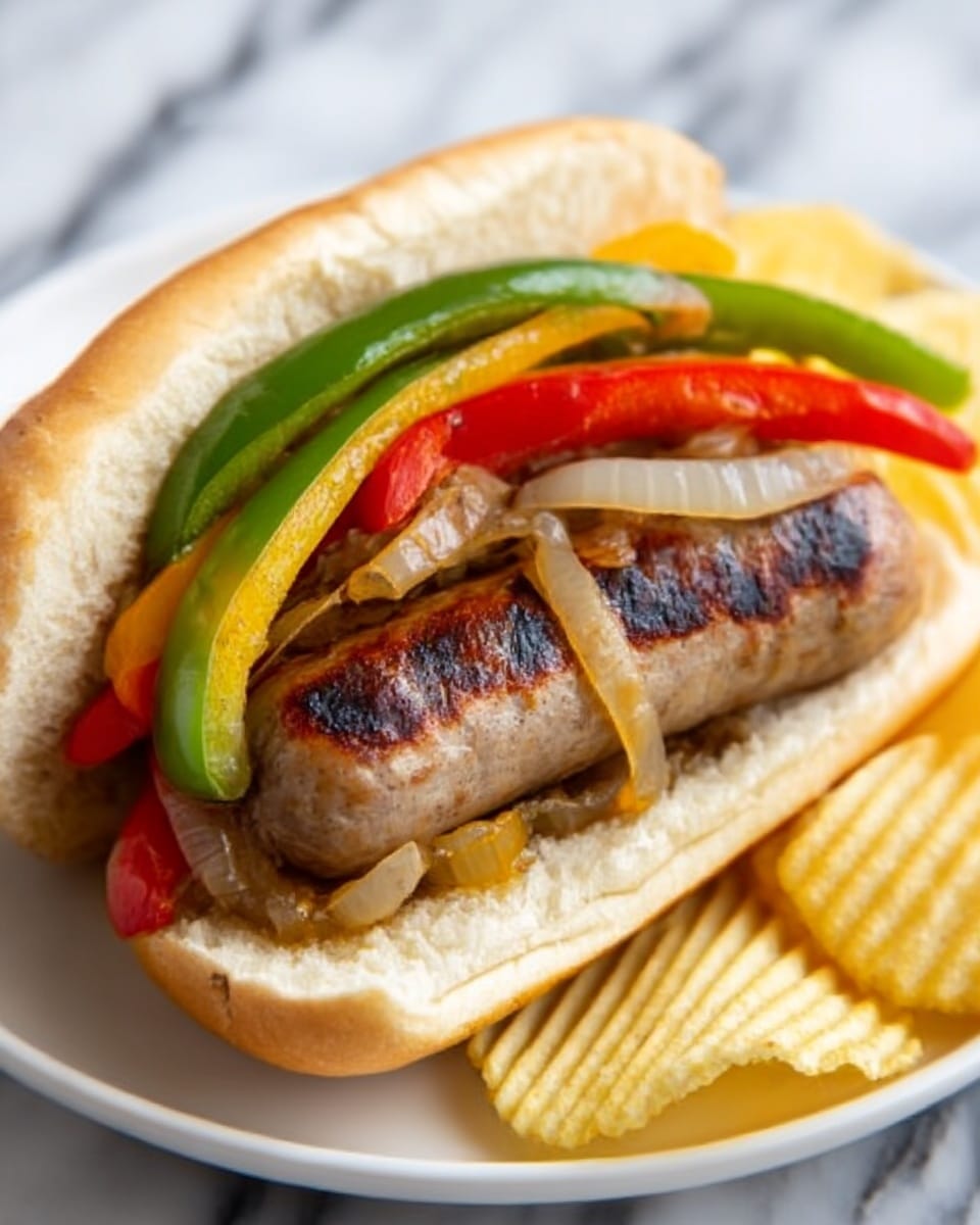 Sausage, Peppers, and Onions Sandwich Recipe