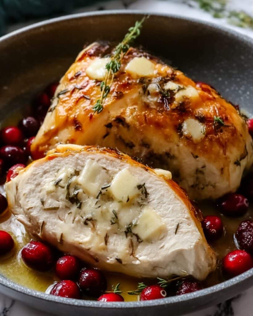 Impressive Cranberry Brie Stuffed Chicken Recipe