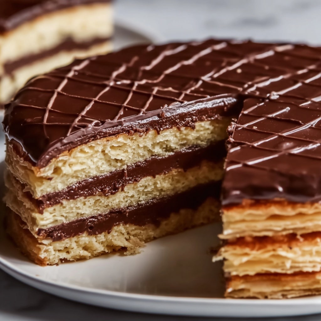 No-Bake Chocolate Biscuit Cake Recipe - Recipe Image