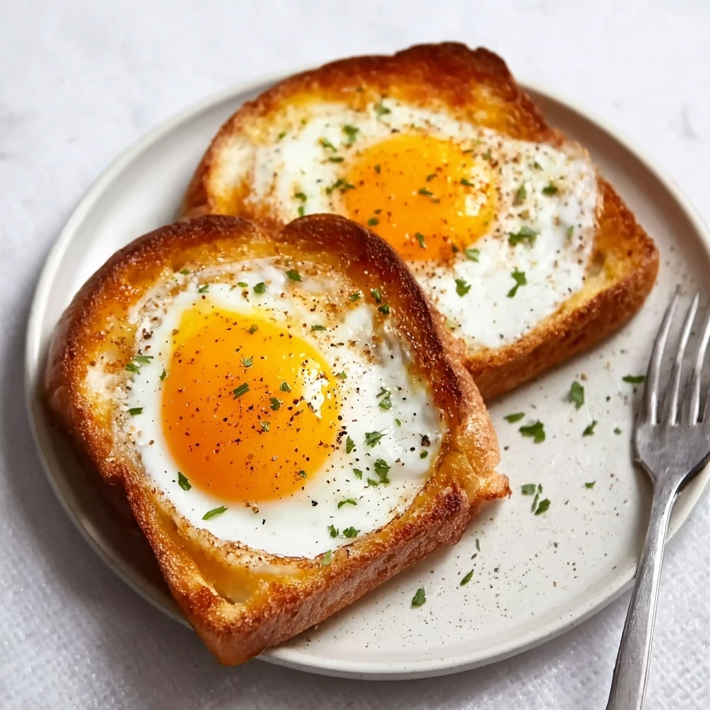 Egg Toast With Optional Toppings Recipe - Recipe Image