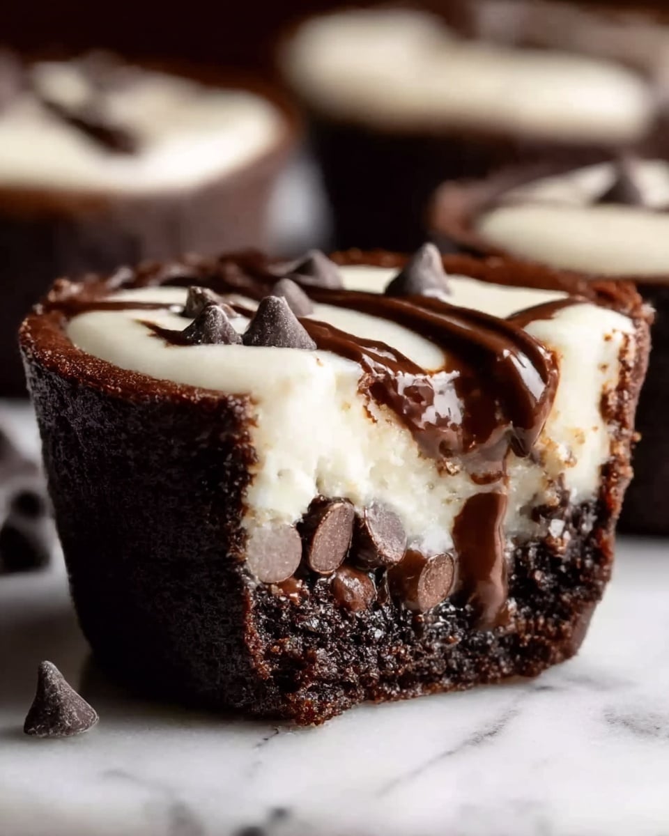 Cheesecake Stuffed Chocolate Muffins Recipe - Recipe Image