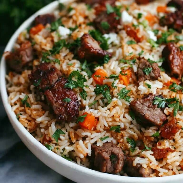 Steak & Queso Rice: A Tex-Mex Fiesta at Home Recipe