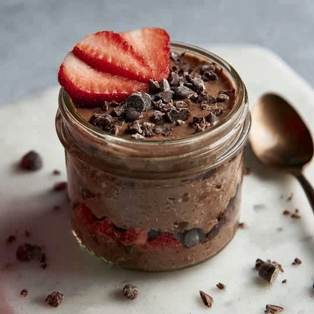 Brownie Batter Overnight Oats Recipe - Recipe Image