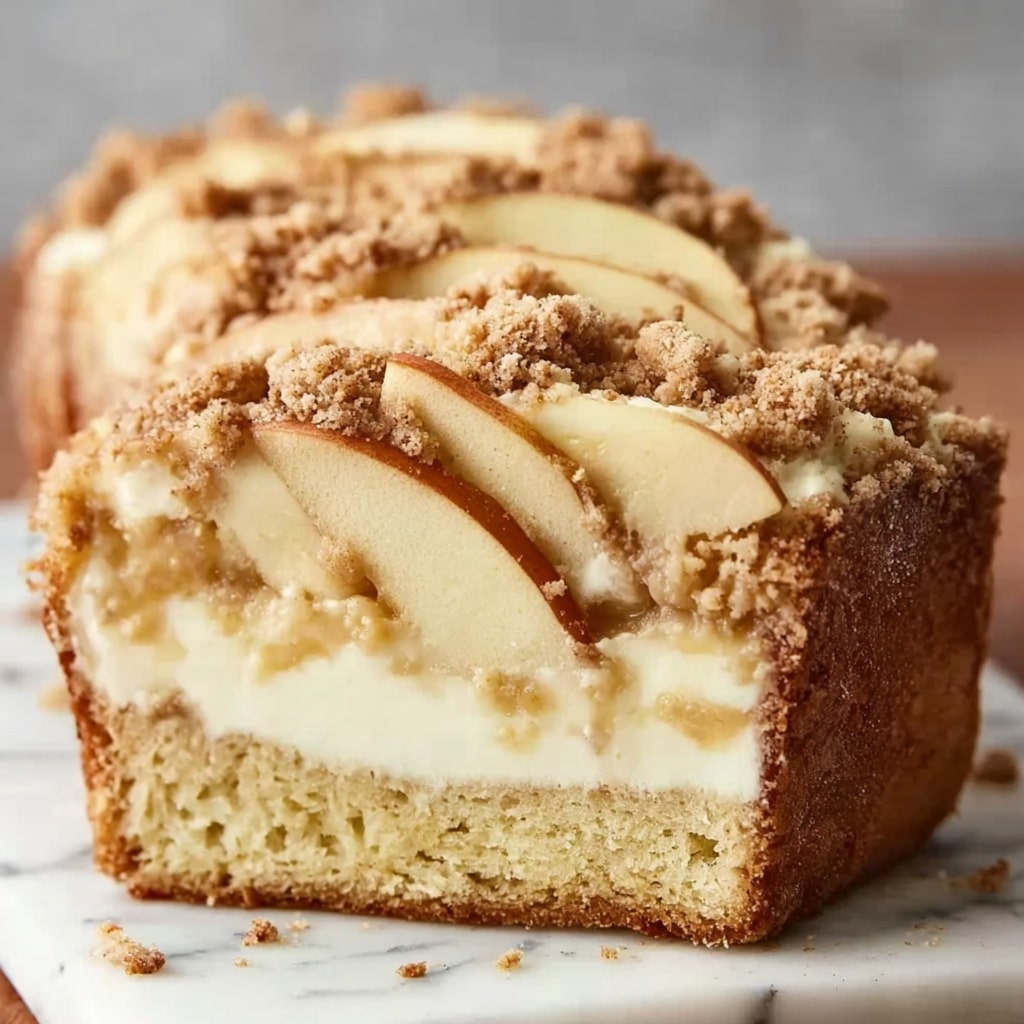 Apple Crisp Cheesecake Bread Recipe - Recipe Image