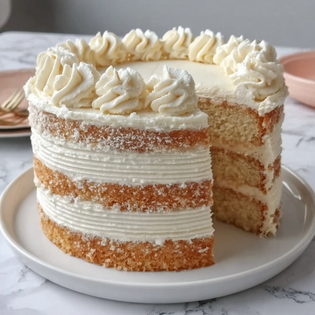 Moist White Velvet Cake Recipe - Recipe Image