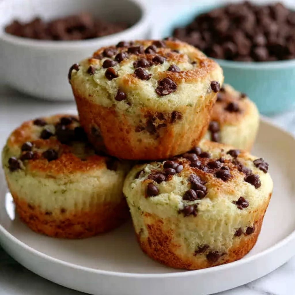 Chocolate Chip Zucchini Muffins Recipe - Recipe Image