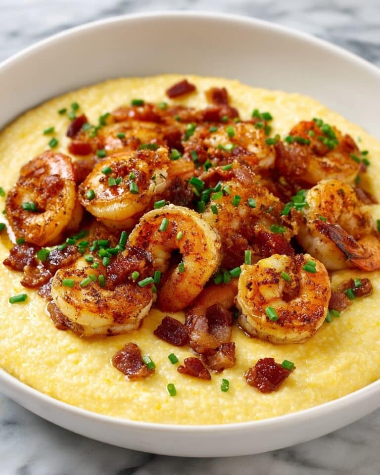 Creamy Shrimp and Grits Casserole with Cheddar Crust Recipe