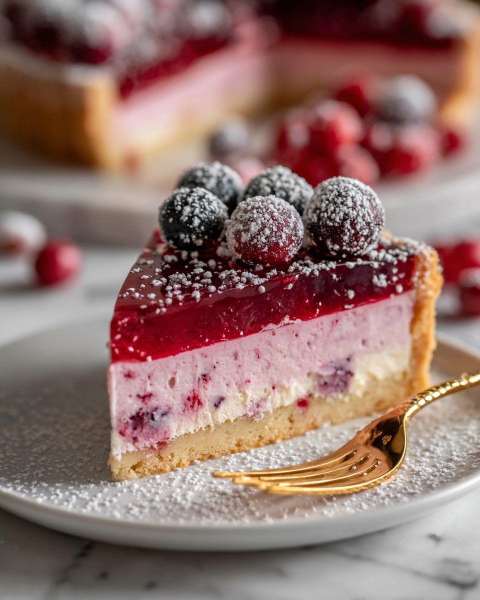 Cranberry Custard Pie Recipe - Recipe Image