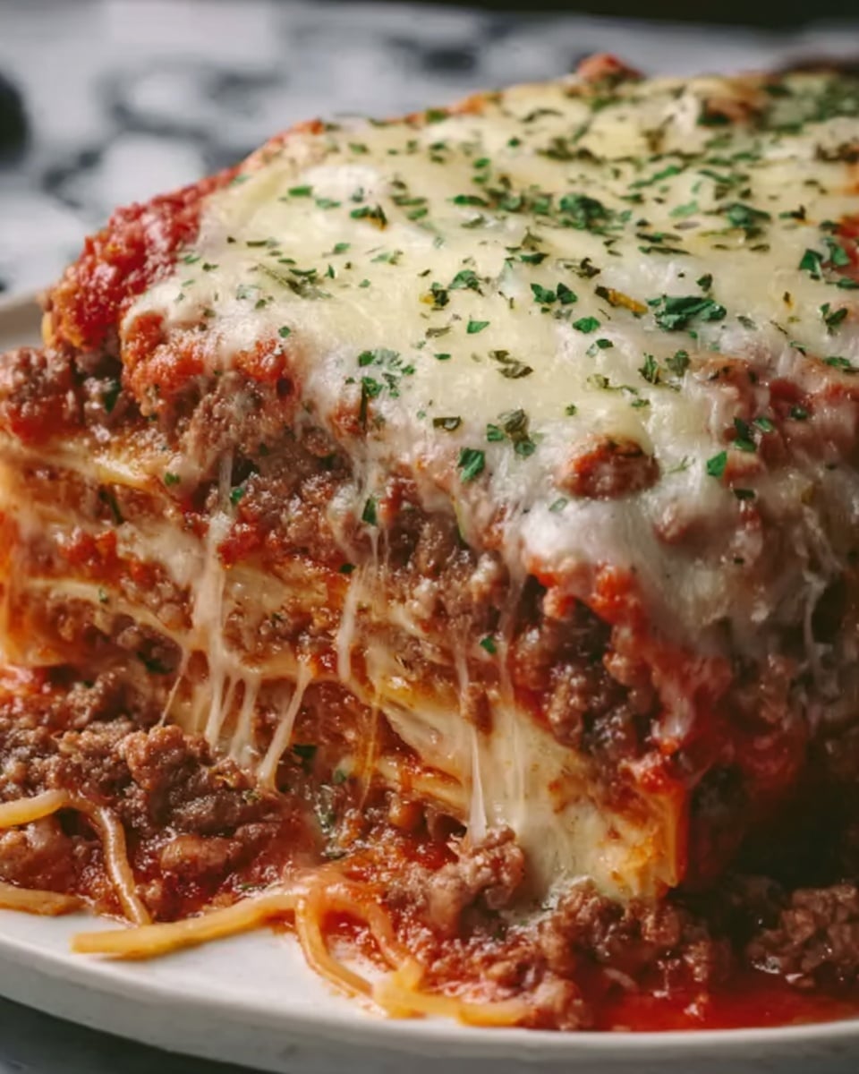 Classic Italian Meatloaf with Mozzarella and Marinara Recipe - Recipe Image