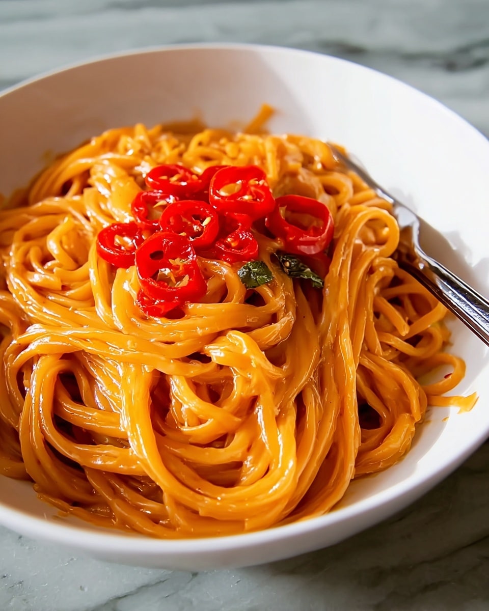 One-Pot Spicy Gochujang Alfredo Pasta Recipe - Recipe Image