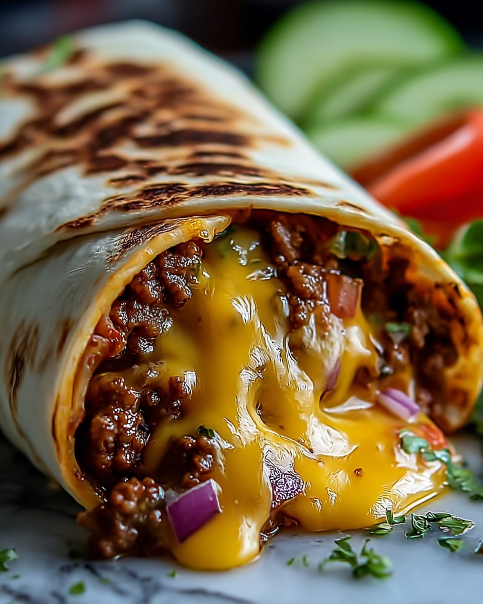 Nachos Cheese Beef Wrap Recipe - Recipe Image