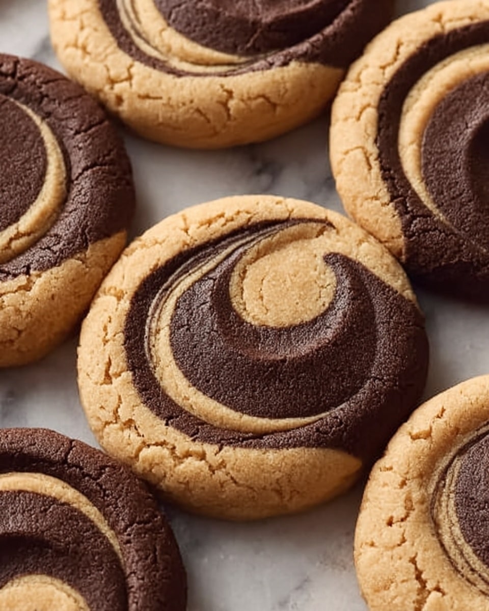 Peanut Butter Brownie Swirl Cookies Recipe - Recipe Image