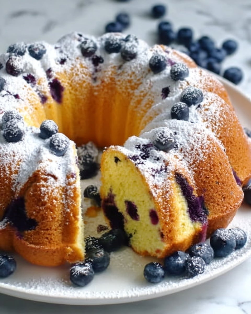 Blueberrylicious Sour Cream Bundt Cake Recipe