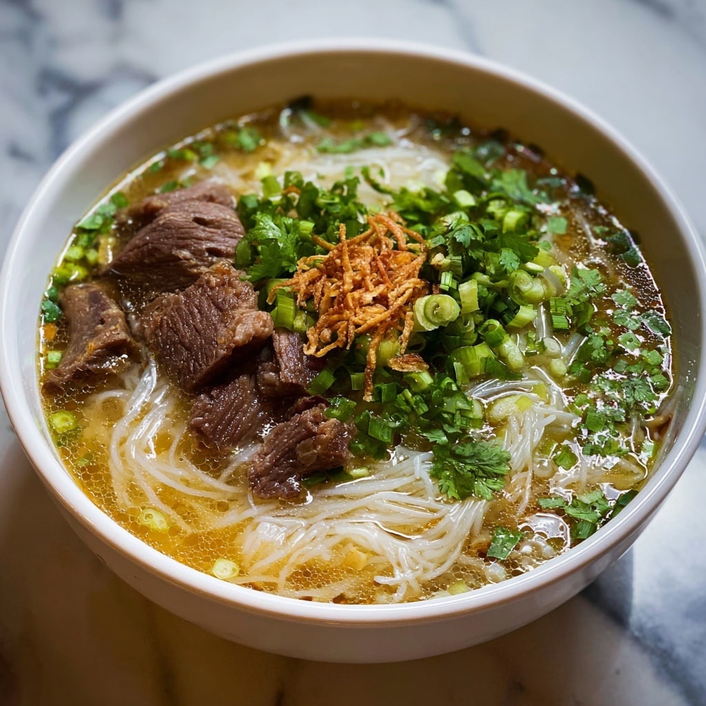 Lao Beef Noodle Soup Recipe