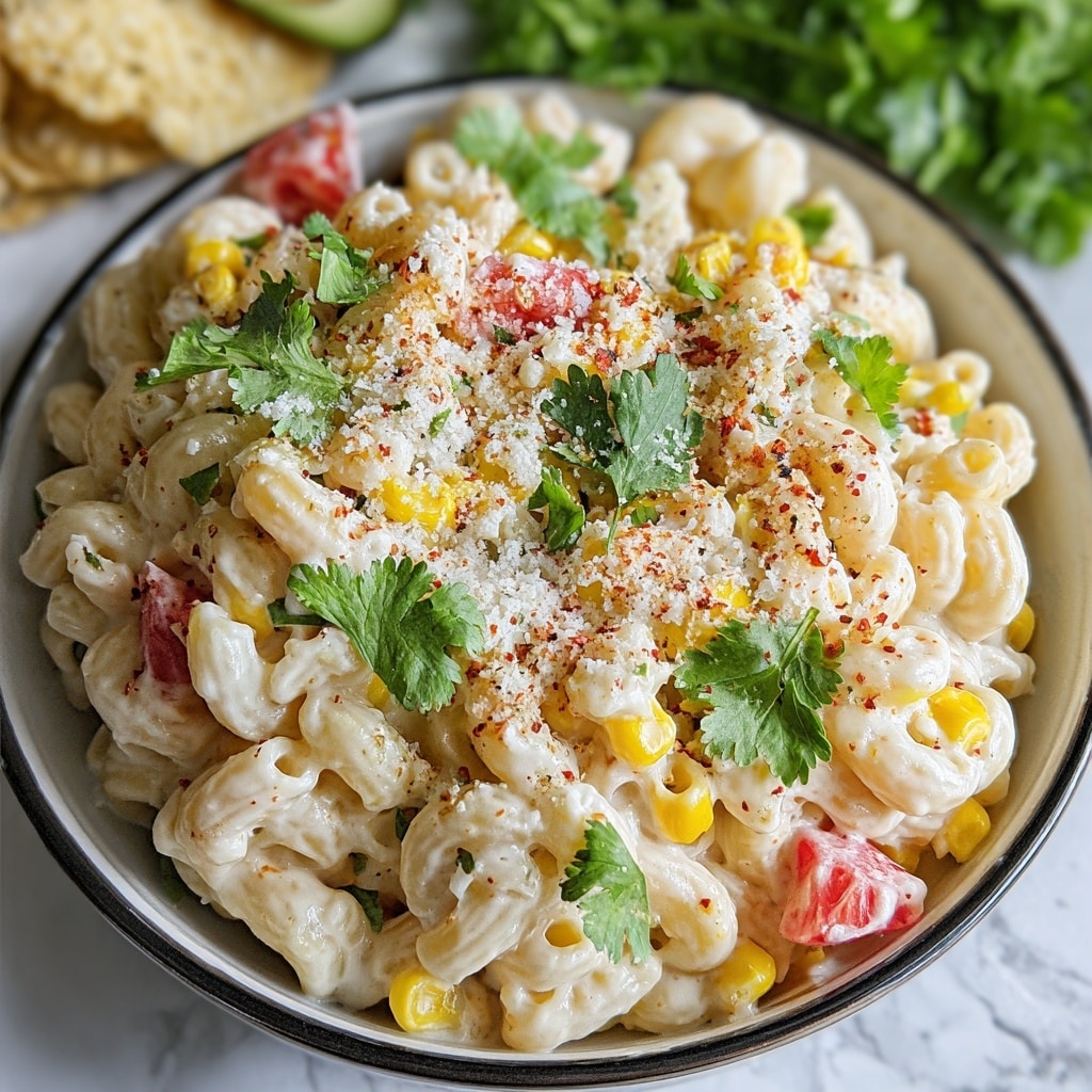 Elote Pasta Salad: A Vibrant Twist on a Classic Street Food Favorite Recipe - Recipe Image