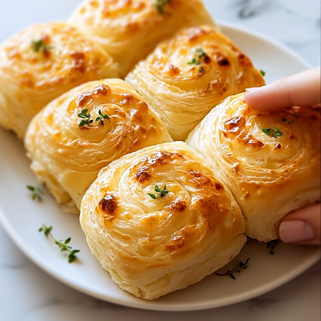 Cheesy Garlic Butter Rollups Recipe - Recipe Image