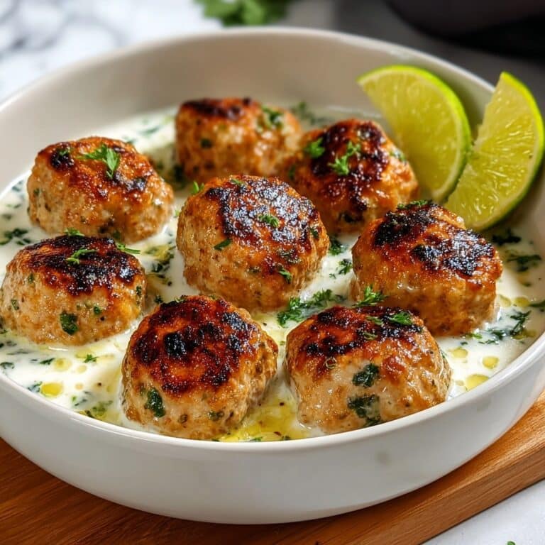 Greek Chicken Meatballs with Feta and Herbs Recipe