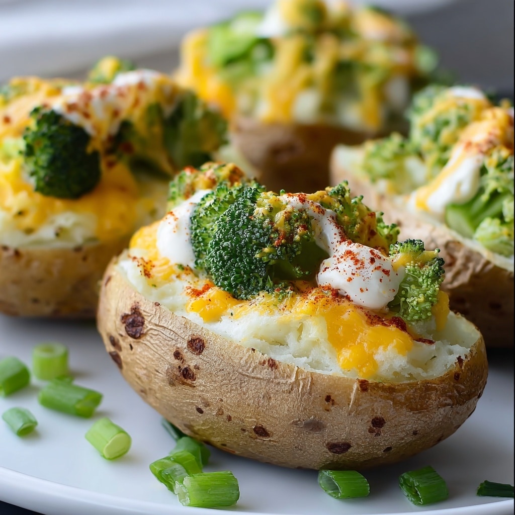 Broccoli Cheese Baked Potatoes Recipe - Recipe Image