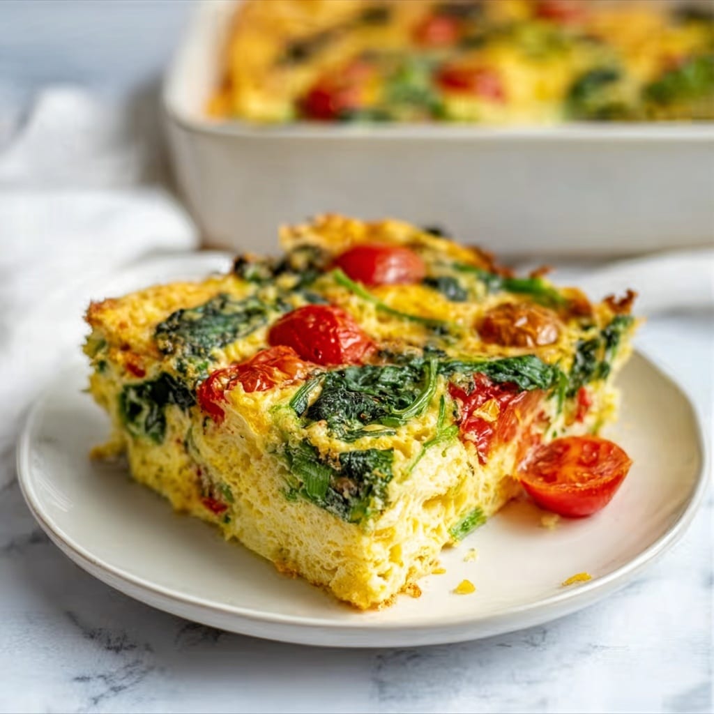 High Protein Veggie Bake with Cottage Cheese Recipe - Recipe Image