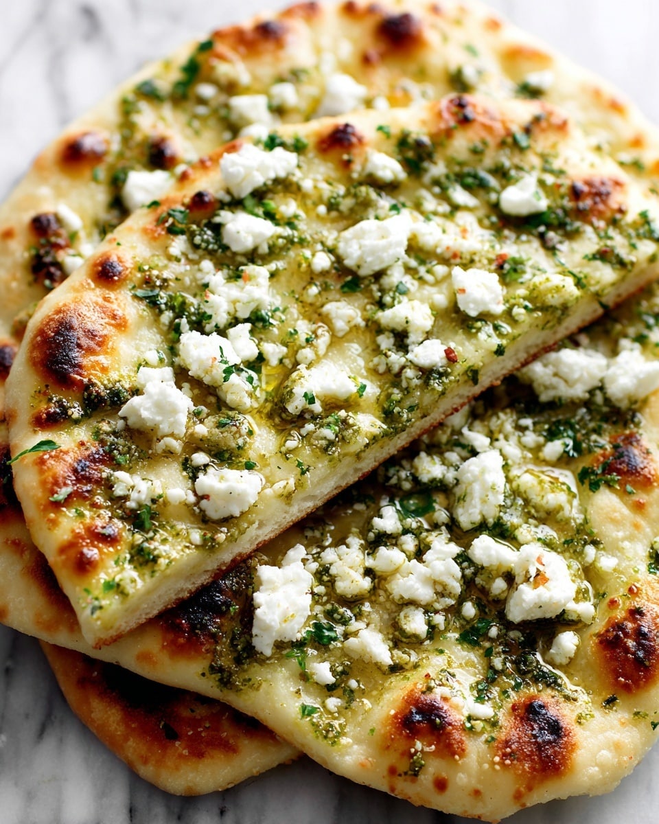Spring Flatbreads with Feta, Peas, Radishes, and Fresh Herbs Recipe - Recipe Image