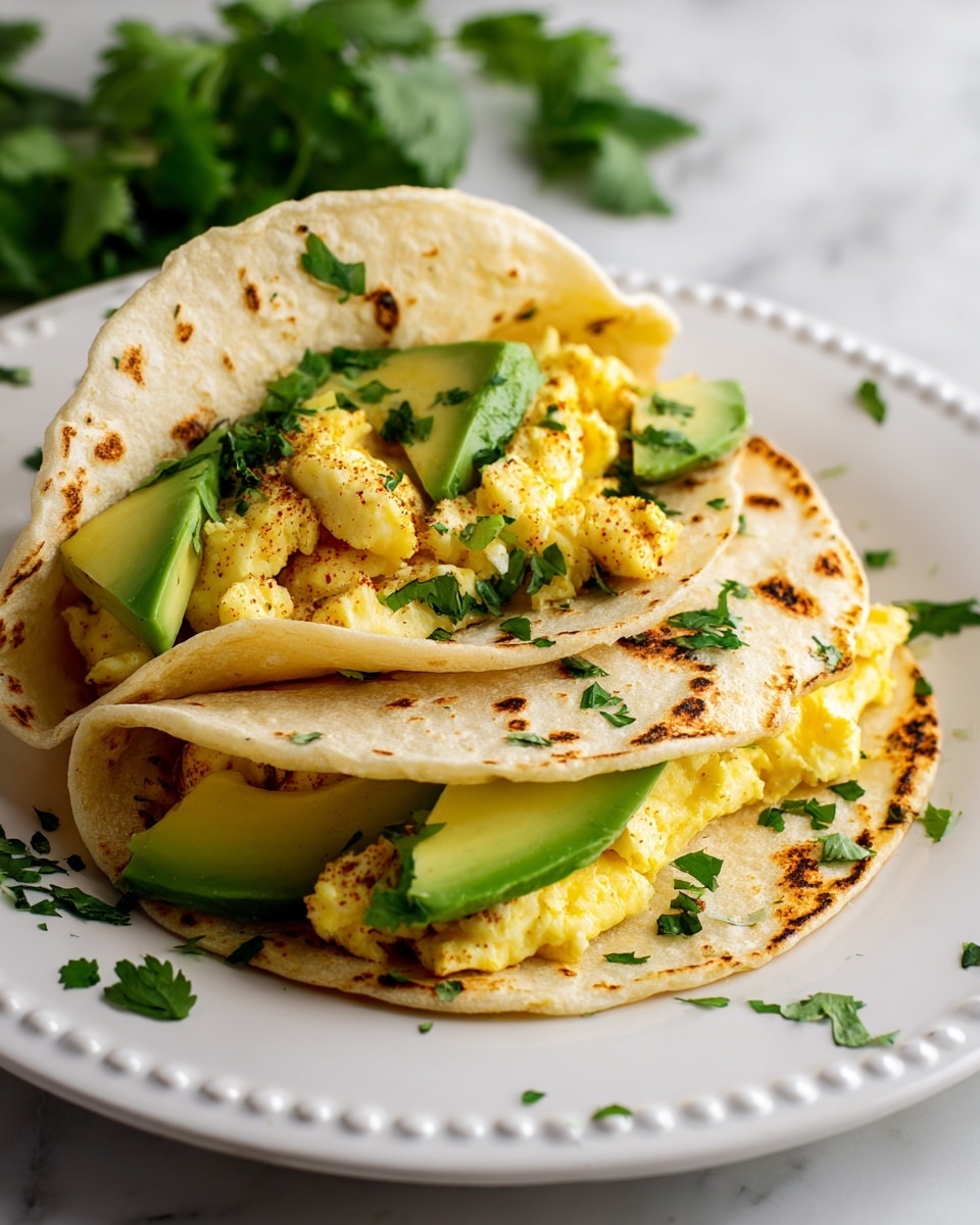 Egg & Avocado Breakfast Quesadilla Recipe - Recipe Image